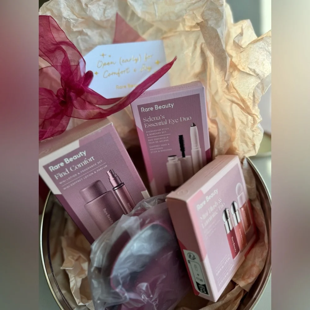 NWT Rare Beauty By Selena Gomez Collectors Holiday Tin and LE sets